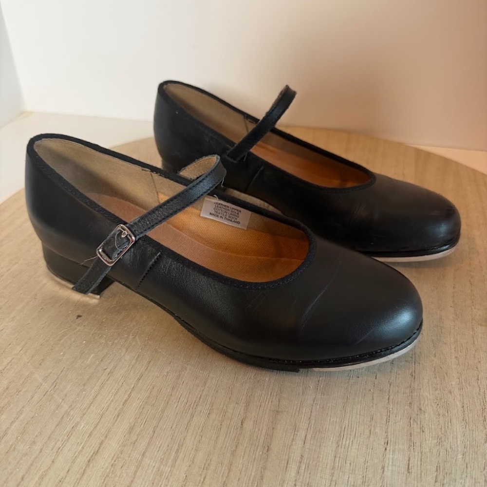 Bloch Women’s Mary Jane Tap Shoes Black Leather Size US 6.5 Techno Taps - Picture 5 of 8